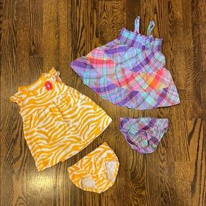 Baby Girl Summer Play Dresses Carter’s TCP Sz 6 mo